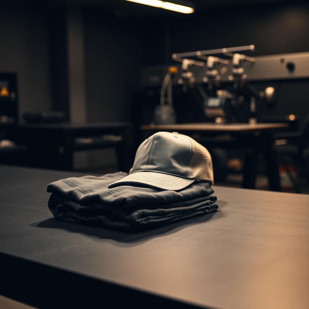 Gold Rush Tees print shop workspace